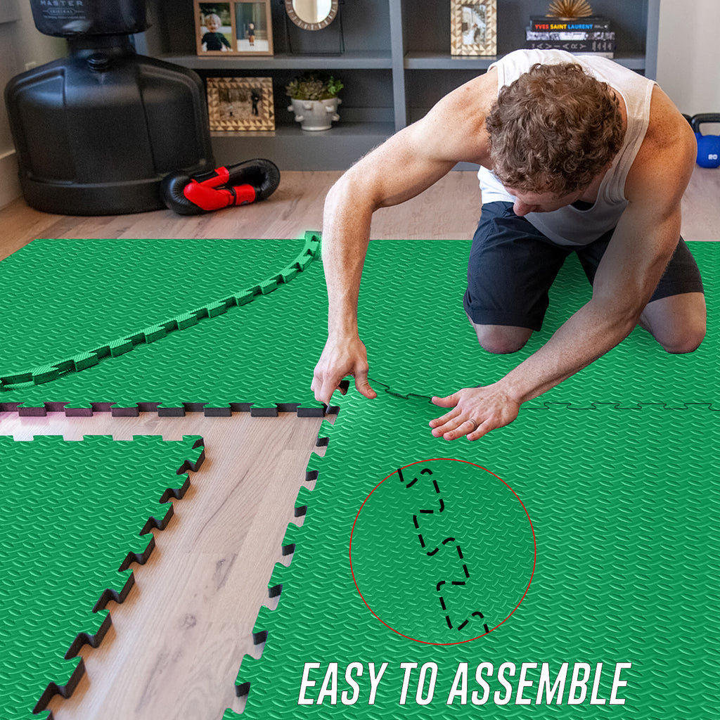 EVA INTERLOCKING FLOOR MATS SOFT FOAM GYM FLOORING MAT YOGA TILES 25 MM 60X60Cm