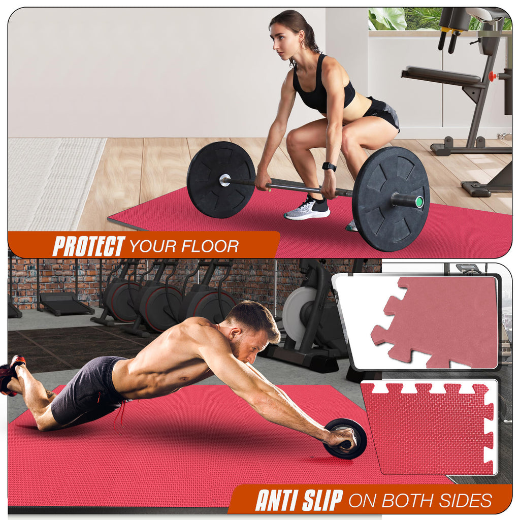 EVA INTERLOCKING FLOOR MATS SOFT FOAM GYM FLOORING MAT YOGA TILES 25 MM 60X60Cm