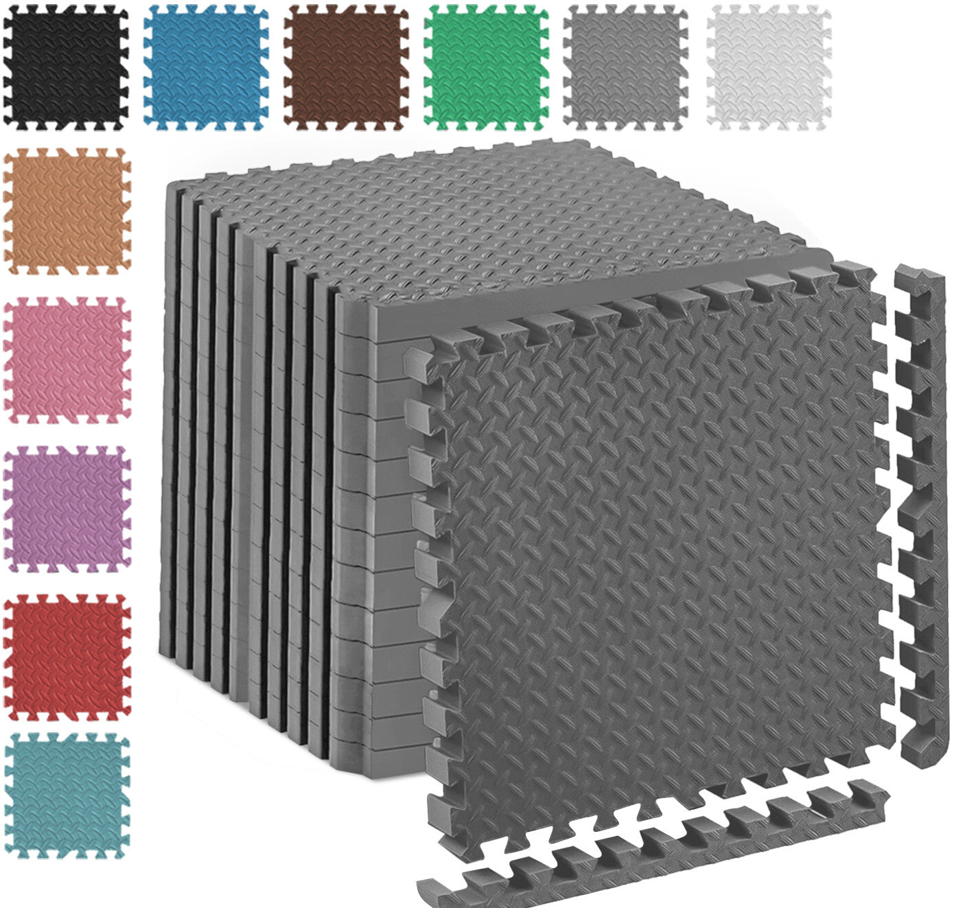 EVA INTERLOCKING FLOOR MATS SOFT FOAM GYM FLOORING MAT YOGA TILES 25 MM 60X60Cm