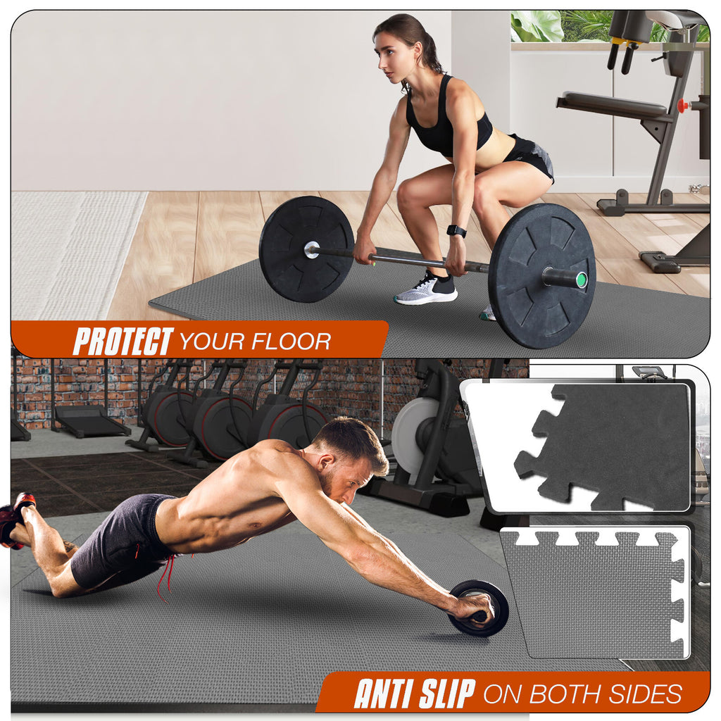 EVA INTERLOCKING FLOOR MATS SOFT FOAM GYM FLOORING MAT YOGA TILES 25 MM 60X60Cm