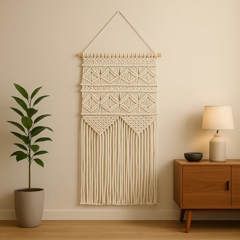 Macrame Wall Hanging, Boho Wall Decor, Bohemian Home Decor, Cotton Macrame, Wall Art