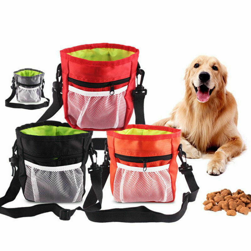 Dog Training Walking Pouch Treat Storage Bag Dispenser Obedience Snack Holder UK