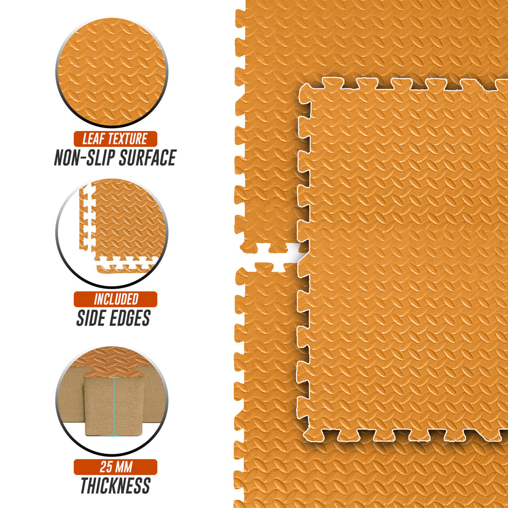 EVA INTERLOCKING FLOOR MATS SOFT FOAM GYM FLOORING MAT YOGA TILES 25 MM 60X60Cm