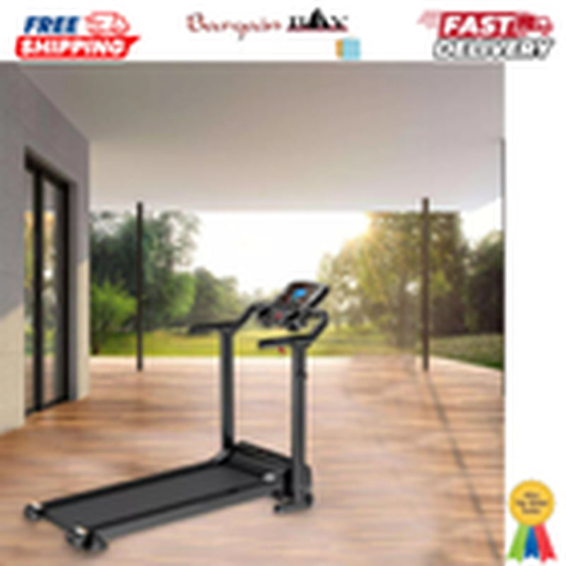 Treadmill Running Electric Machine with Fixed Incline Gym Home Motorized Folding