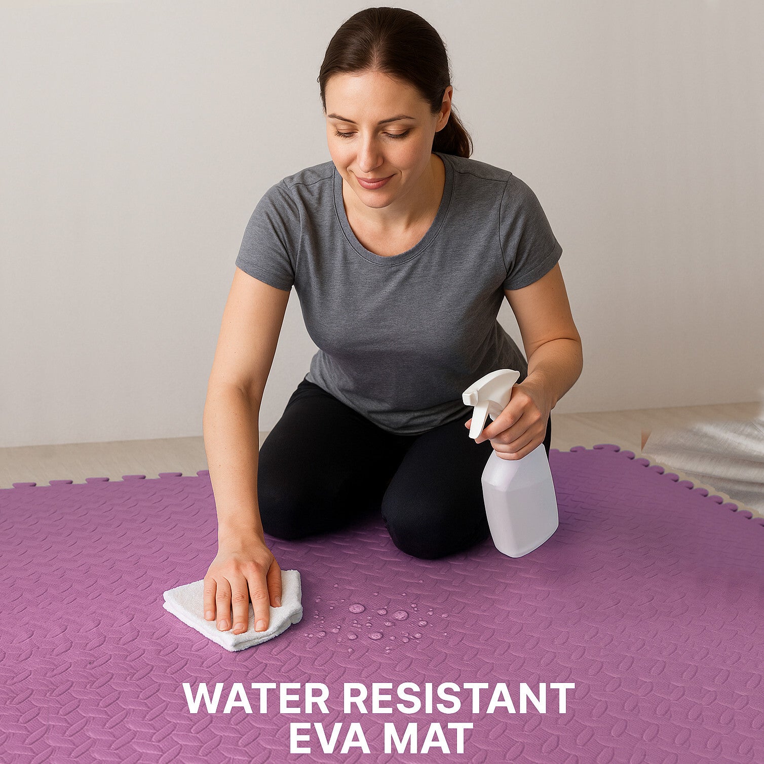 EVA INTERLOCKING FLOOR MATS SOFT FOAM GYM FLOORING MAT YOGA TILES 25 MM 60X60Cm