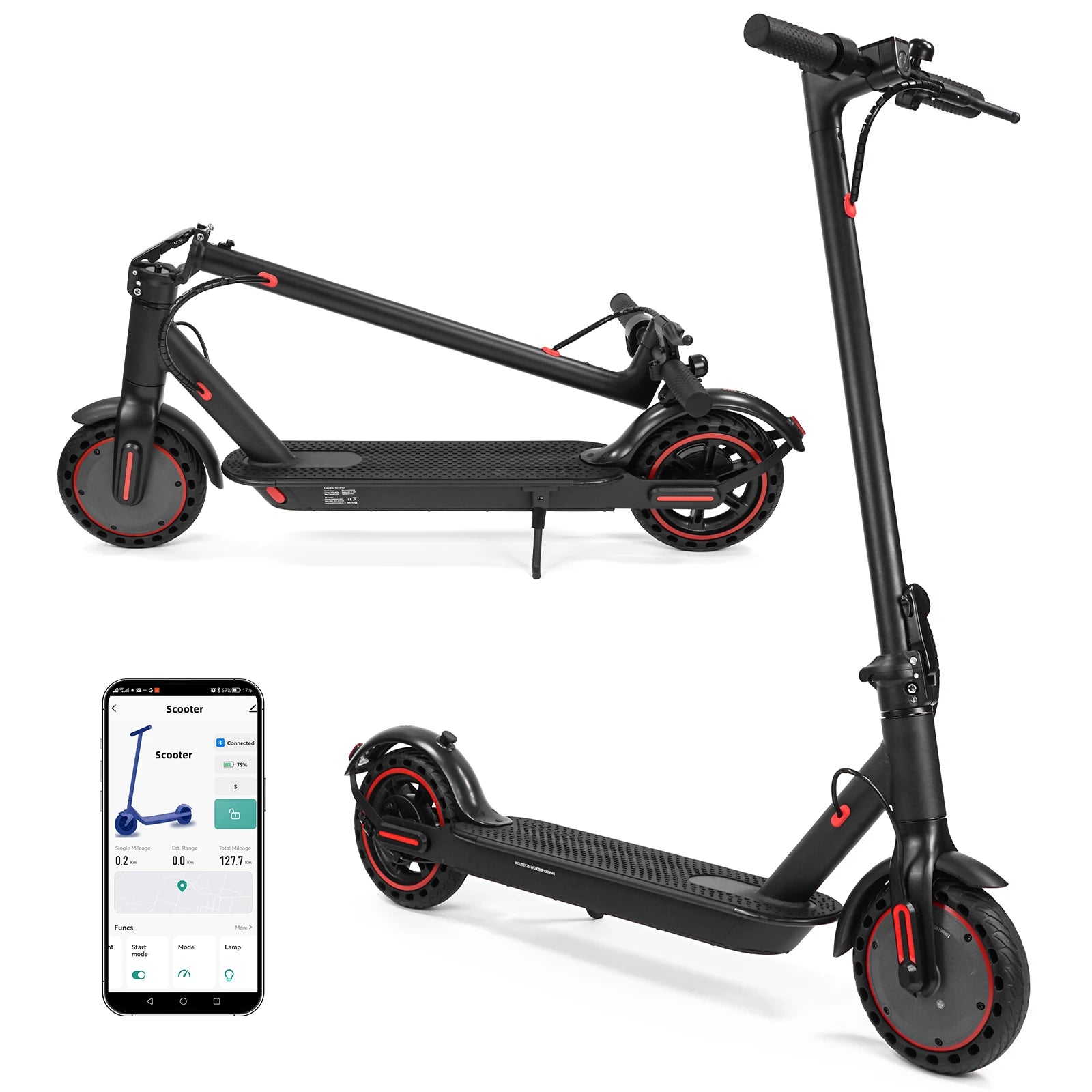 [EU DIRECT] WQ-W4 Pro Electric Scooter 36V 10Ah Battery 350W Motor Recommended Top Speed 25KM/H 8.5Inch Tires 25KM/H Top Speed 25-30KM Max Mileage Range 120KG Max Load Folding E-Scooter XIAOMI M365