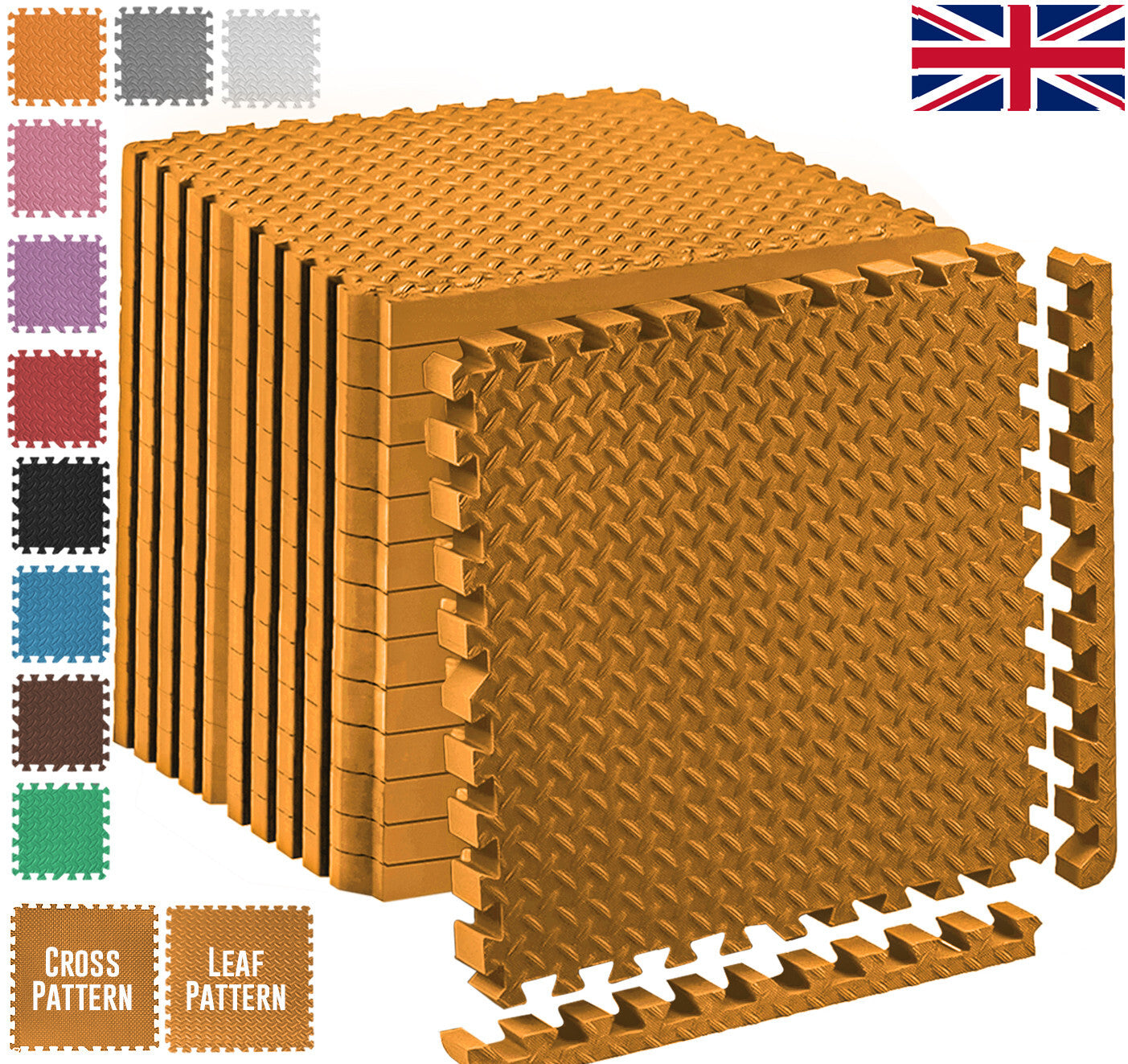 EVA INTERLOCKING FLOOR MATS SOFT FOAM GYM FLOORING MAT YOGA TILES 25 MM 60X60Cm