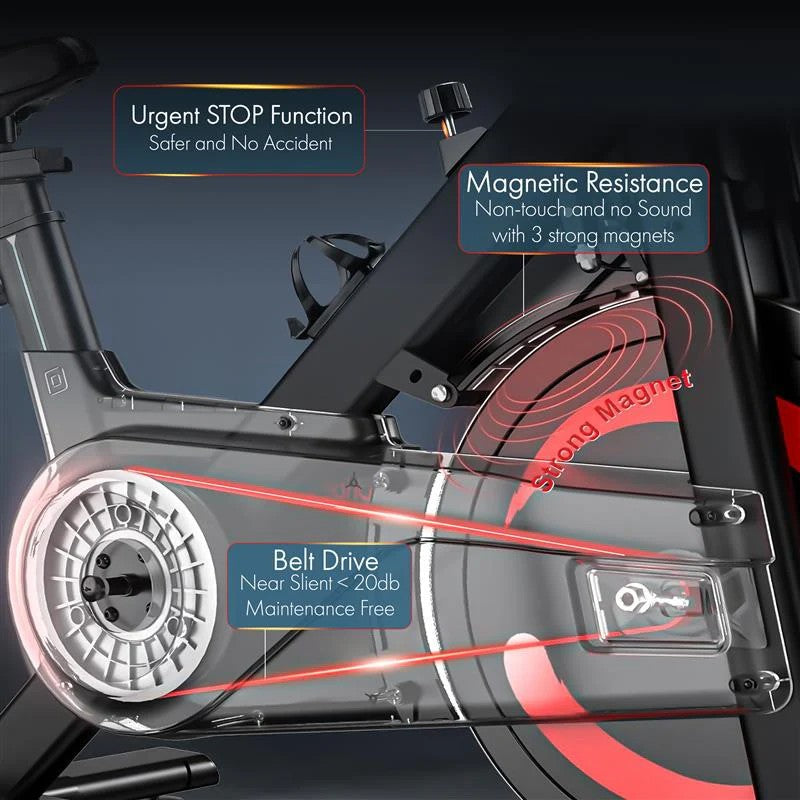 Exercise Bike Cardio Cycle Indoor Training Flywheel 10KG Fitness Spinning Bike