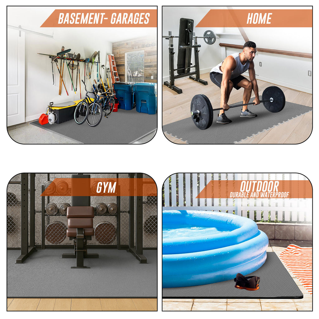 EVA INTERLOCKING FLOOR MATS SOFT FOAM GYM FLOORING MAT YOGA TILES 25 MM 60X60Cm