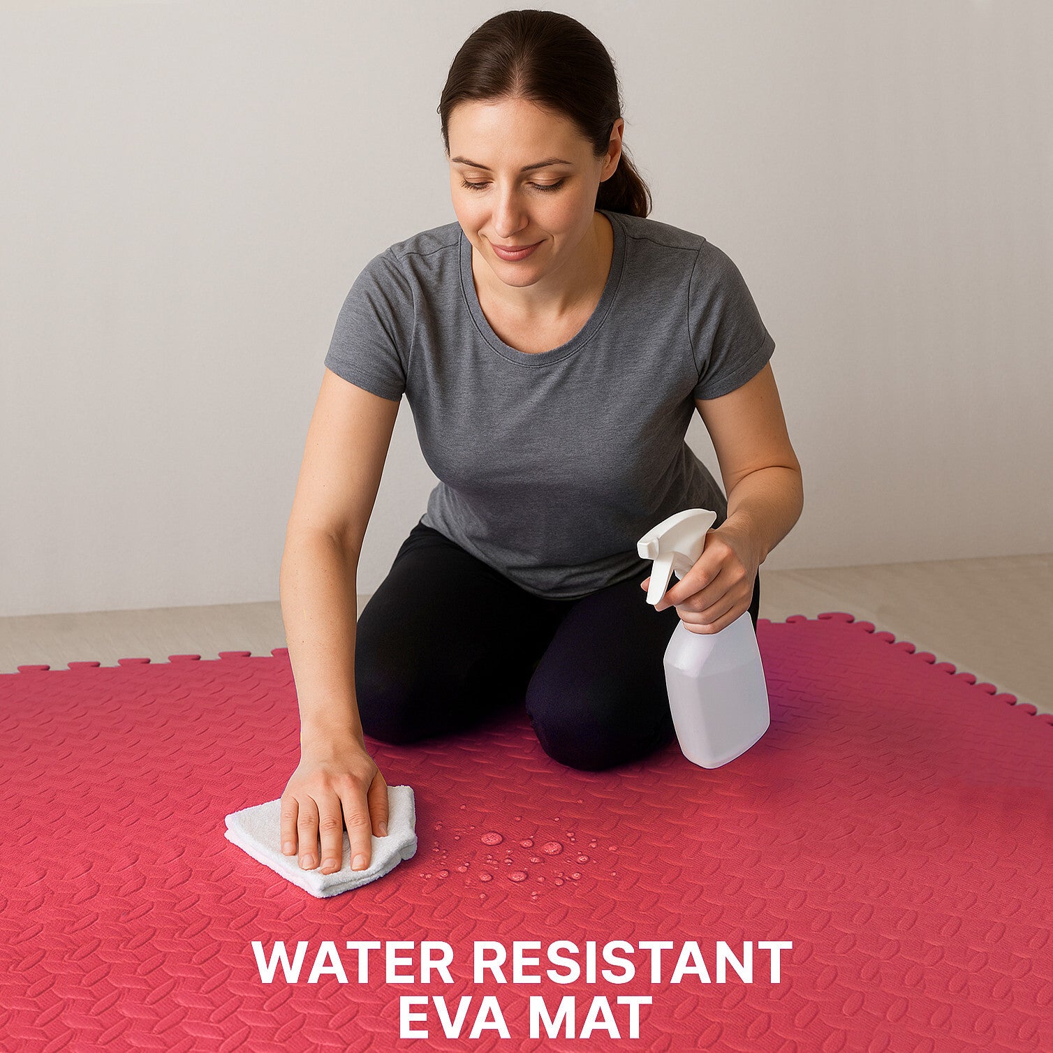 EVA INTERLOCKING FLOOR MATS SOFT FOAM GYM FLOORING MAT YOGA TILES 25 MM 60X60Cm