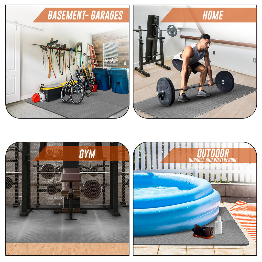 EVA INTERLOCKING FLOOR MATS SOFT FOAM GYM FLOORING MAT YOGA TILES 25 MM 60X60Cm