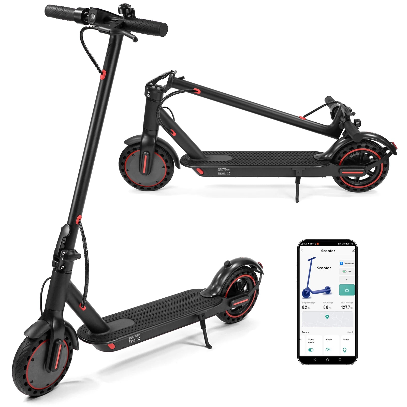 [EU DIRECT] WQ-W4 Pro Electric Scooter 36V 10Ah Battery 350W Motor Recommended Top Speed 25KM/H 8.5Inch Tires 25KM/H Top Speed 25-30KM Max Mileage Range 120KG Max Load Folding E-Scooter XIAOMI M365