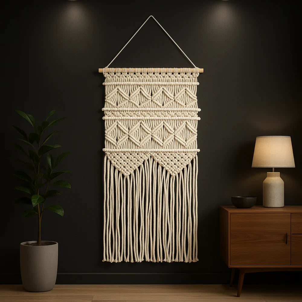Macrame Wall Hanging, Boho Wall Decor, Bohemian Home Decor, Cotton Macrame, Wall Art