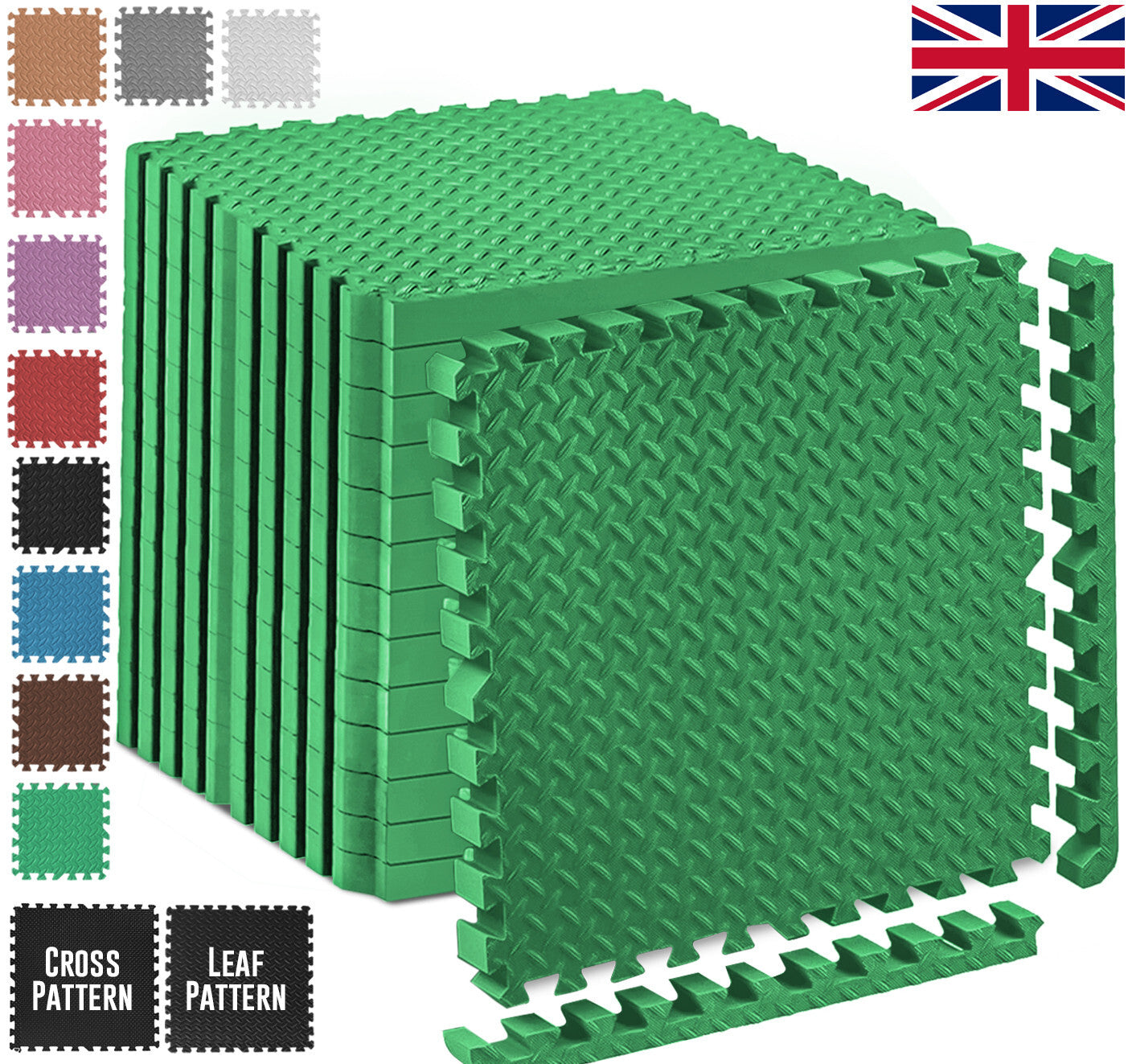 EVA INTERLOCKING FLOOR MATS SOFT FOAM GYM FLOORING MAT YOGA TILES 25 MM 60X60Cm