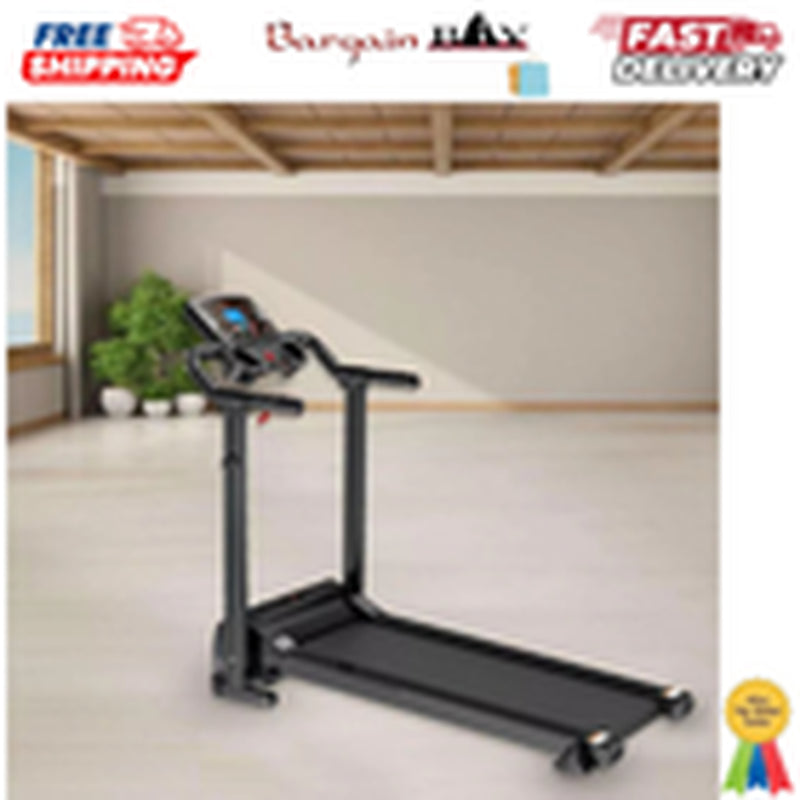 Treadmill Running Electric Machine with Fixed Incline Gym Home Motorized Folding