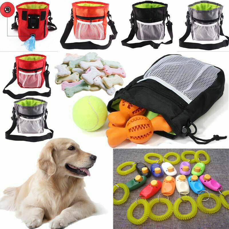 Dog Training Walking Pouch Treat Storage Bag Dispenser Obedience Snack Holder UK