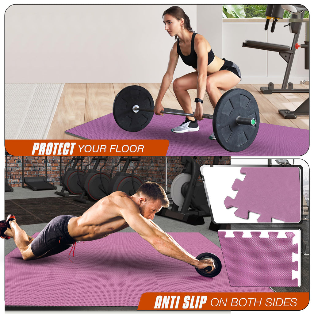 EVA INTERLOCKING FLOOR MATS SOFT FOAM GYM FLOORING MAT YOGA TILES 25 MM 60X60Cm